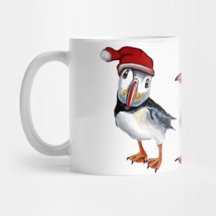 Christmas Puffins Mug